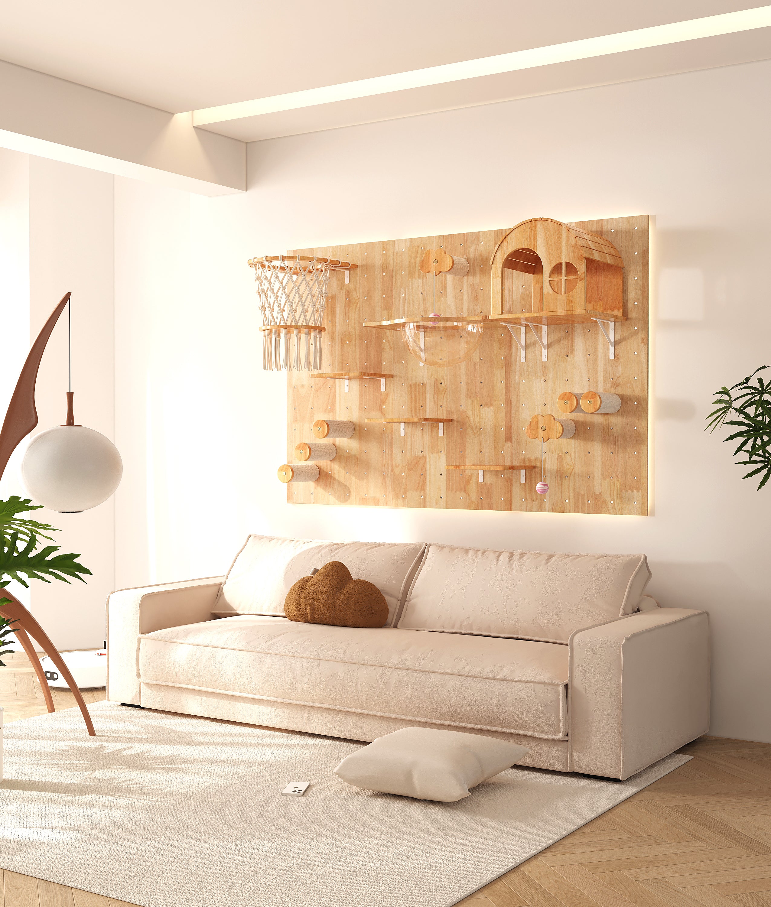 Tudor Cat Wall Castle