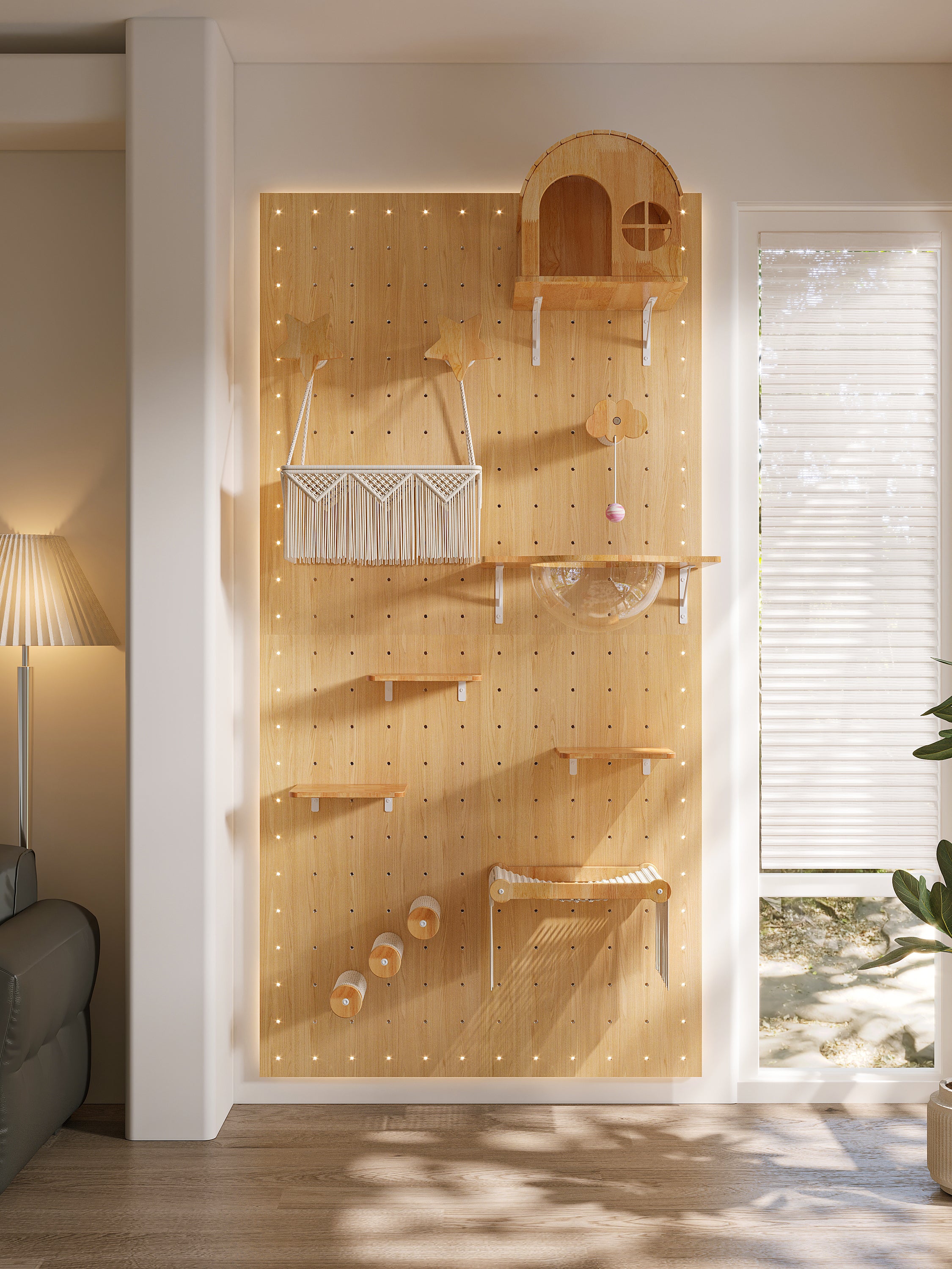 Tudor Cat Wall Castle