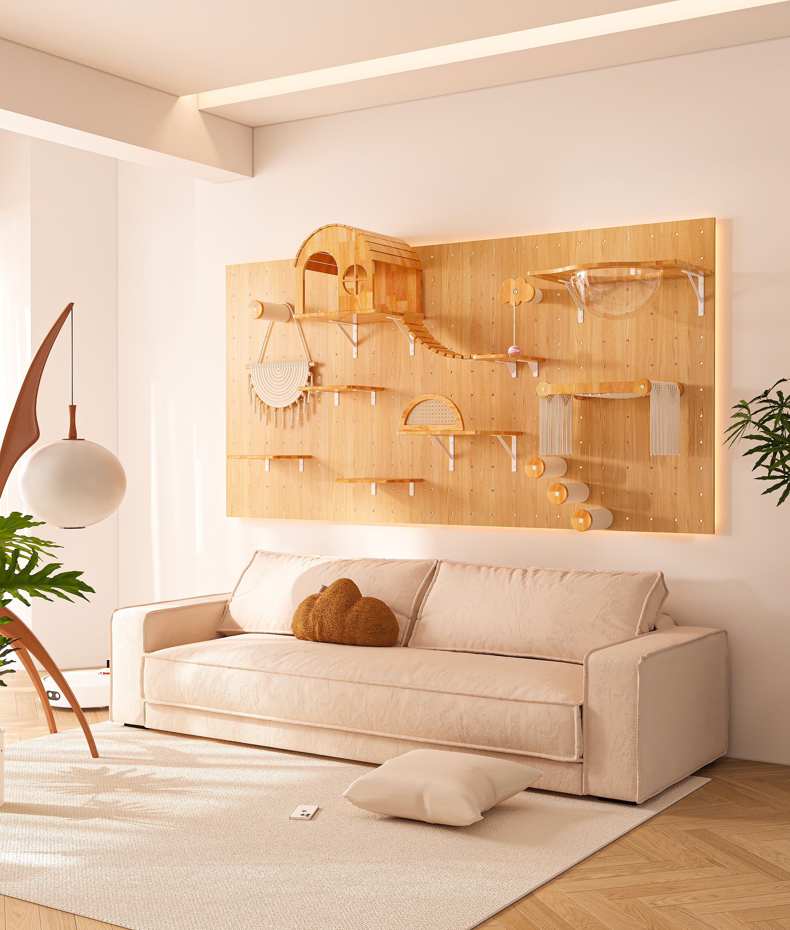 Tudor Cat Wall Castle