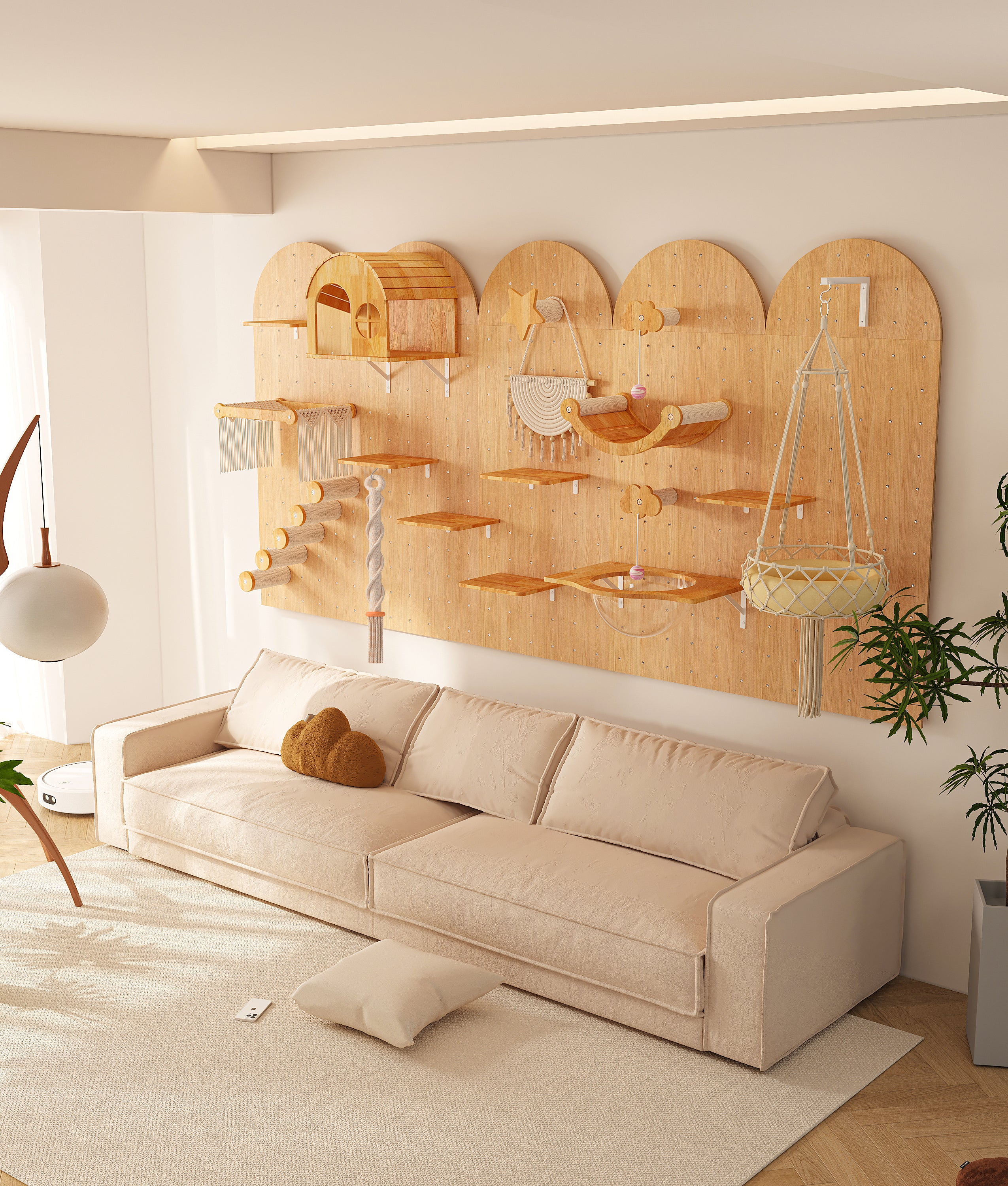 Tudor Cat Wall Castle