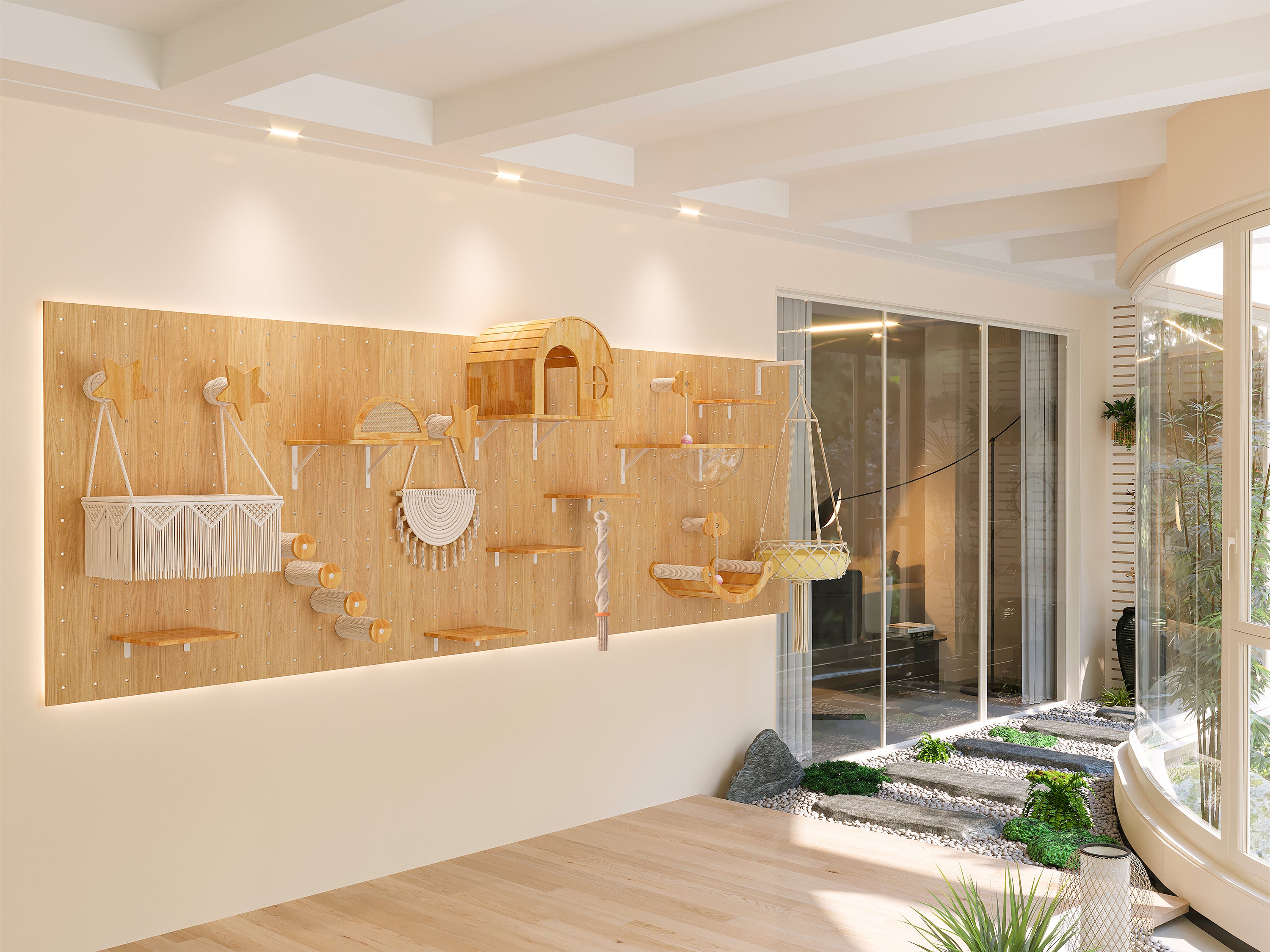 Tudor Cat Wall Castle