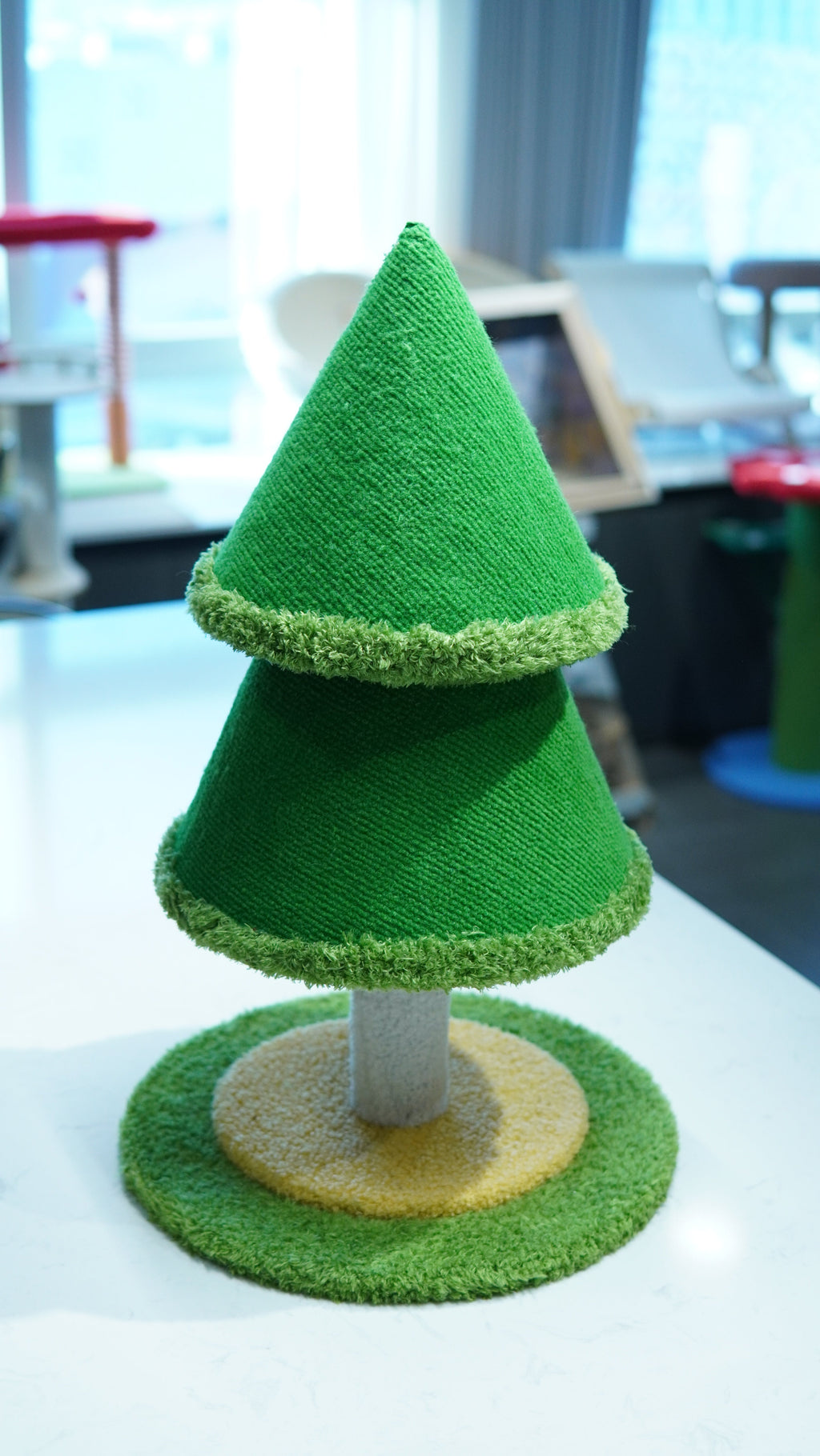 Christmas Tree Cat Scratcher - angled view