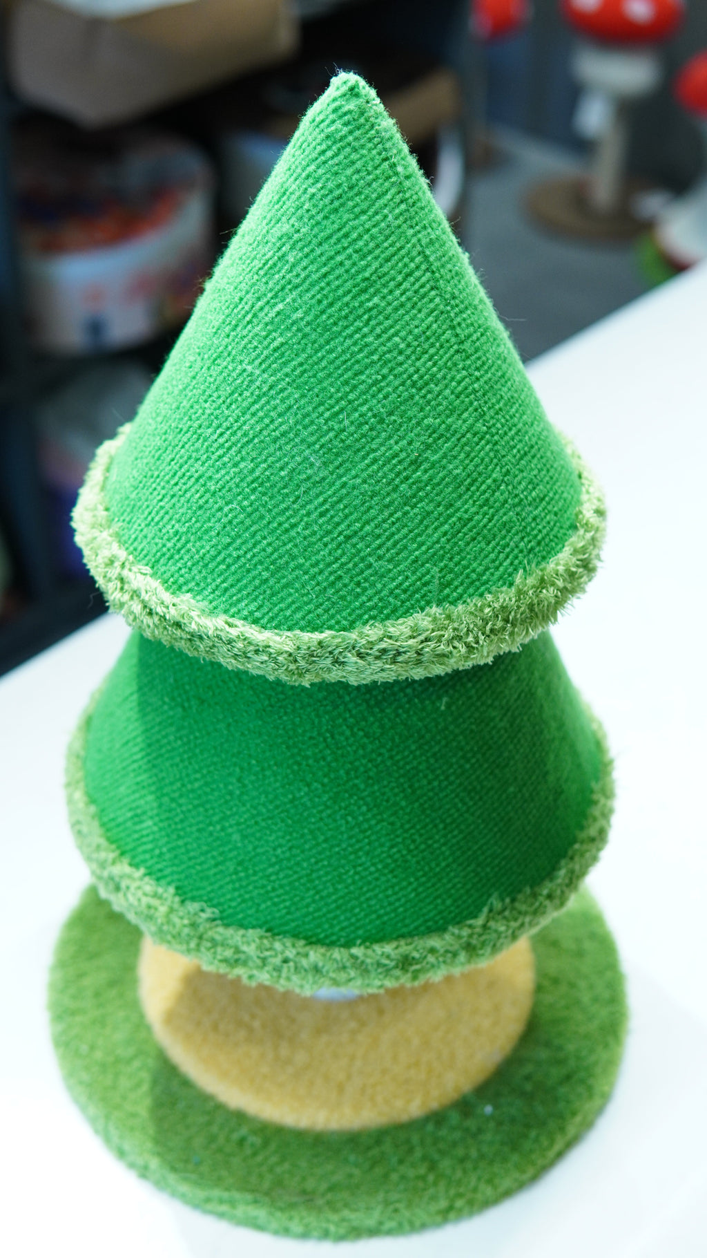 Christmas Tree Cat Scratcher - front view compact
