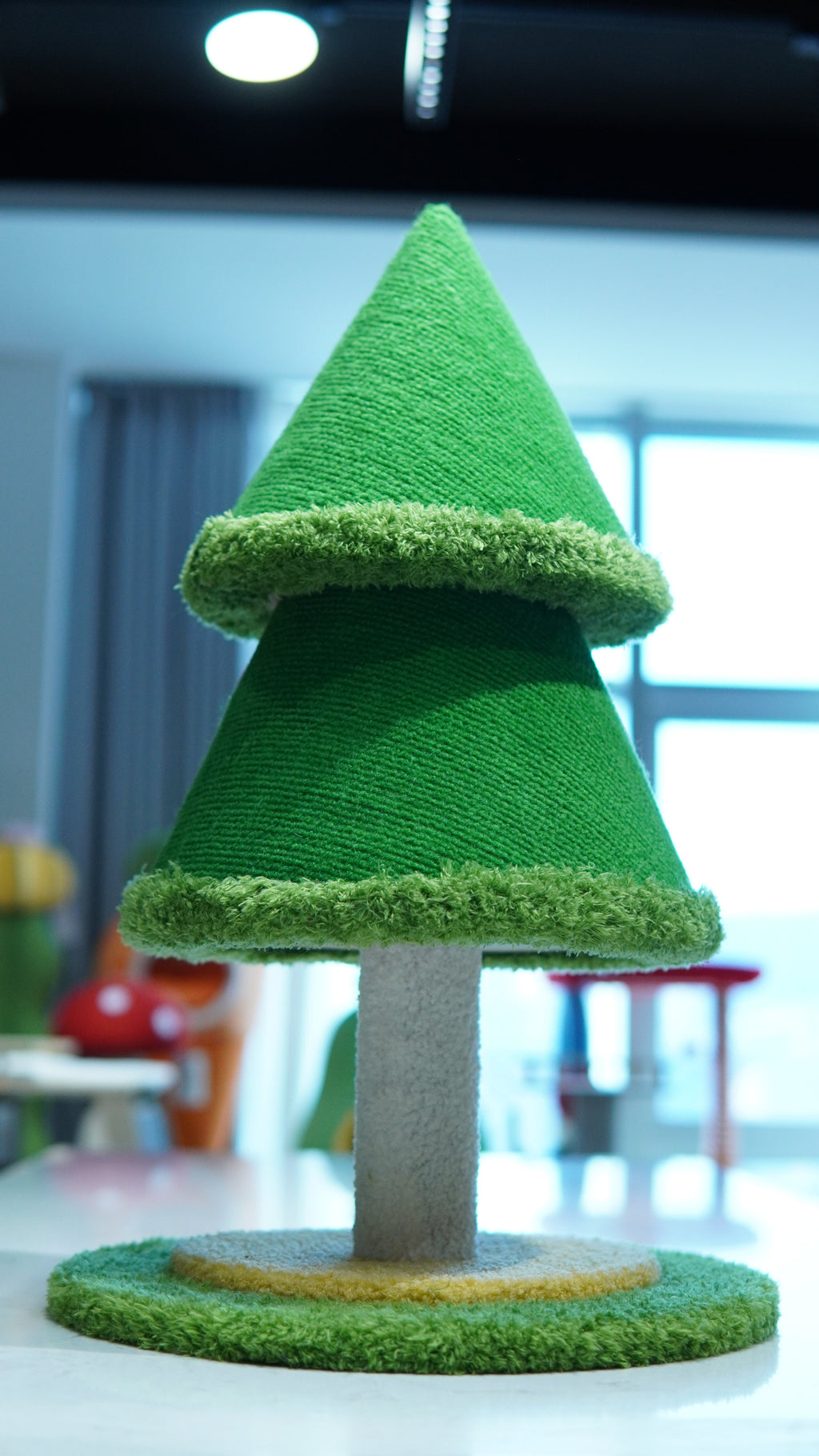 Christmas Tree Cat Scratcher - full height front view