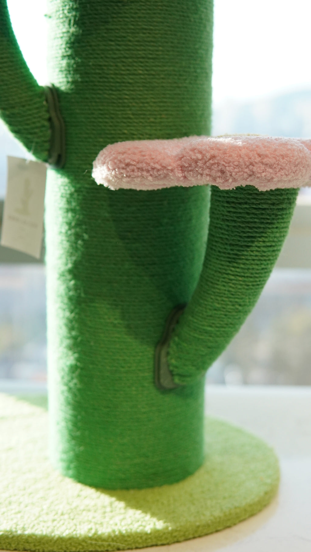 Cactus Cat Scratcher - close-up of lower perch detail