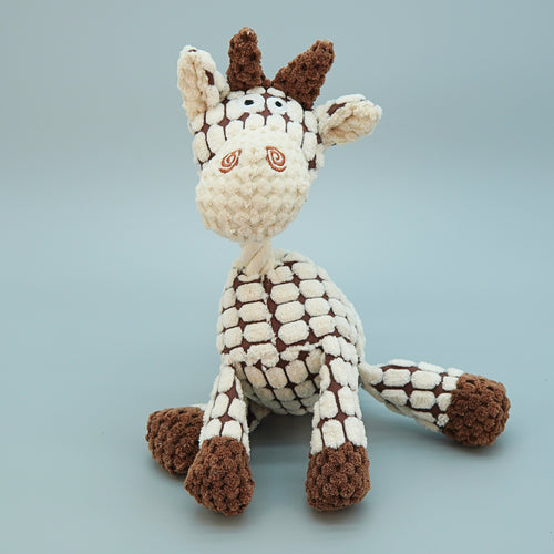Donkey Plush Chew Toy with Squeaker for Dogs