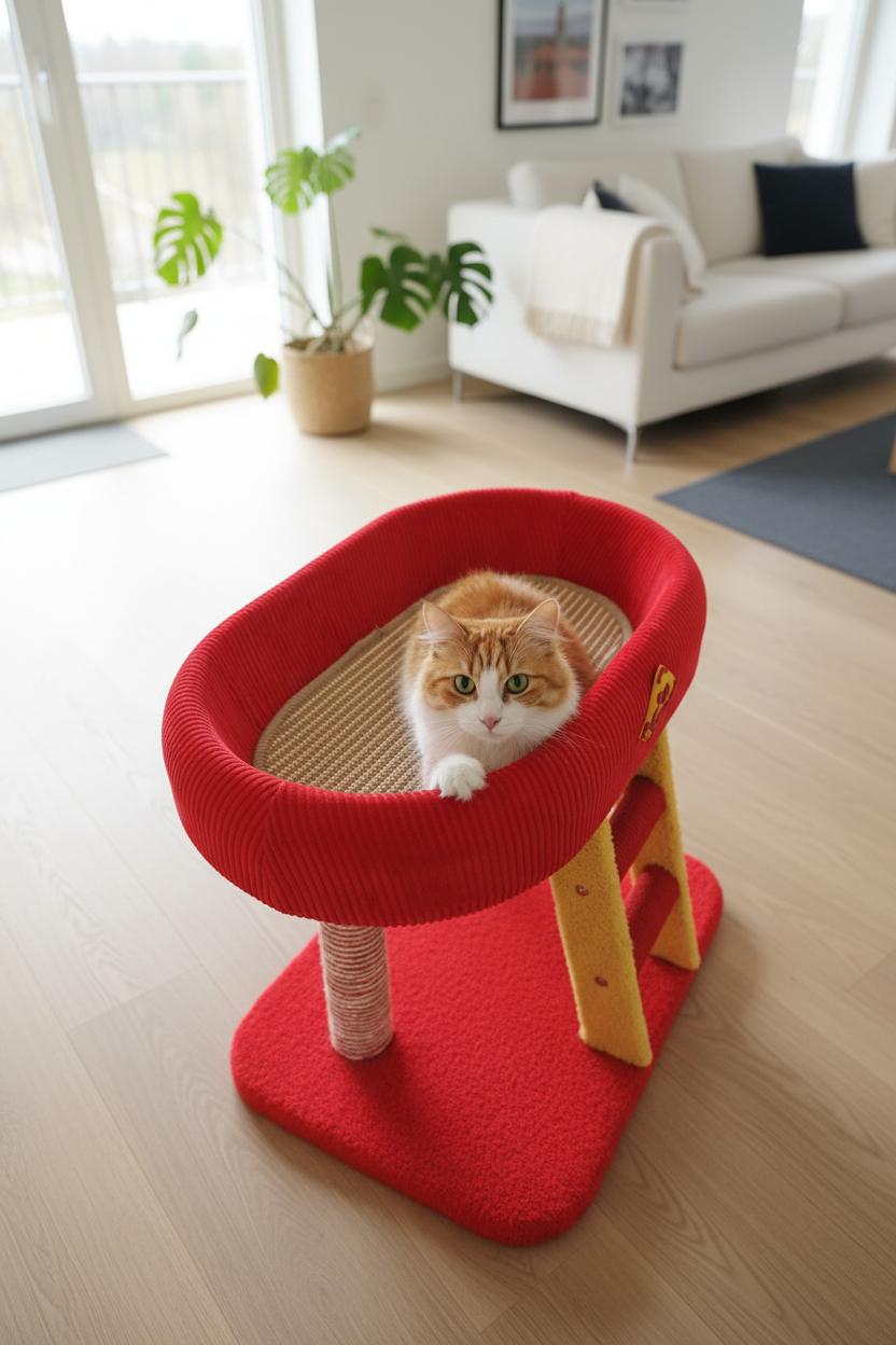 Fortune Cat Tree - Top down perch detail
