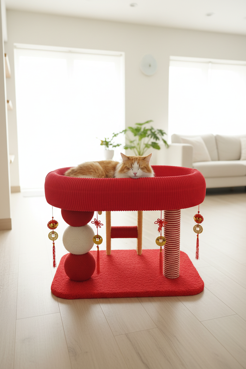 Fortune Cat Tree - Wide side