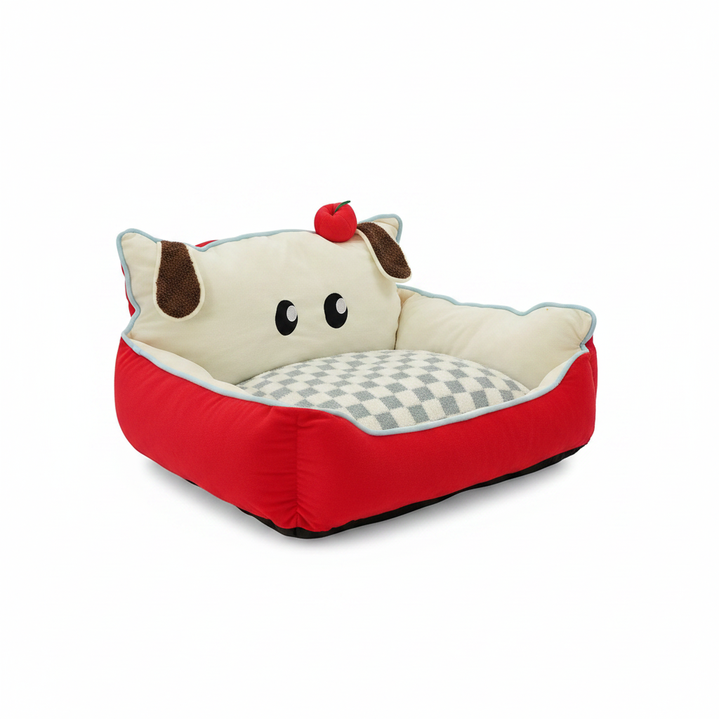 Pawstraight Puppy Sofa Pet Bed - three-quarter view