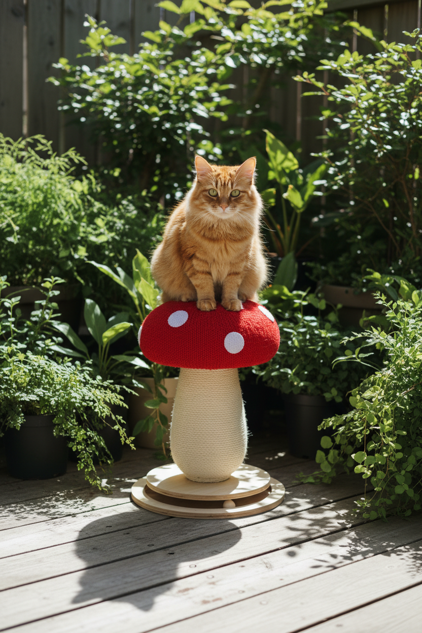Mushroom Magic Cat Scratcher - outdoor lifestyle