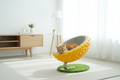 Durian Cat Scratcher Yellow - Scandinavian living room lifestyle