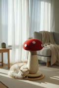Mushroom Magic Cat Scratcher - lifestyle in Scandinavian living room