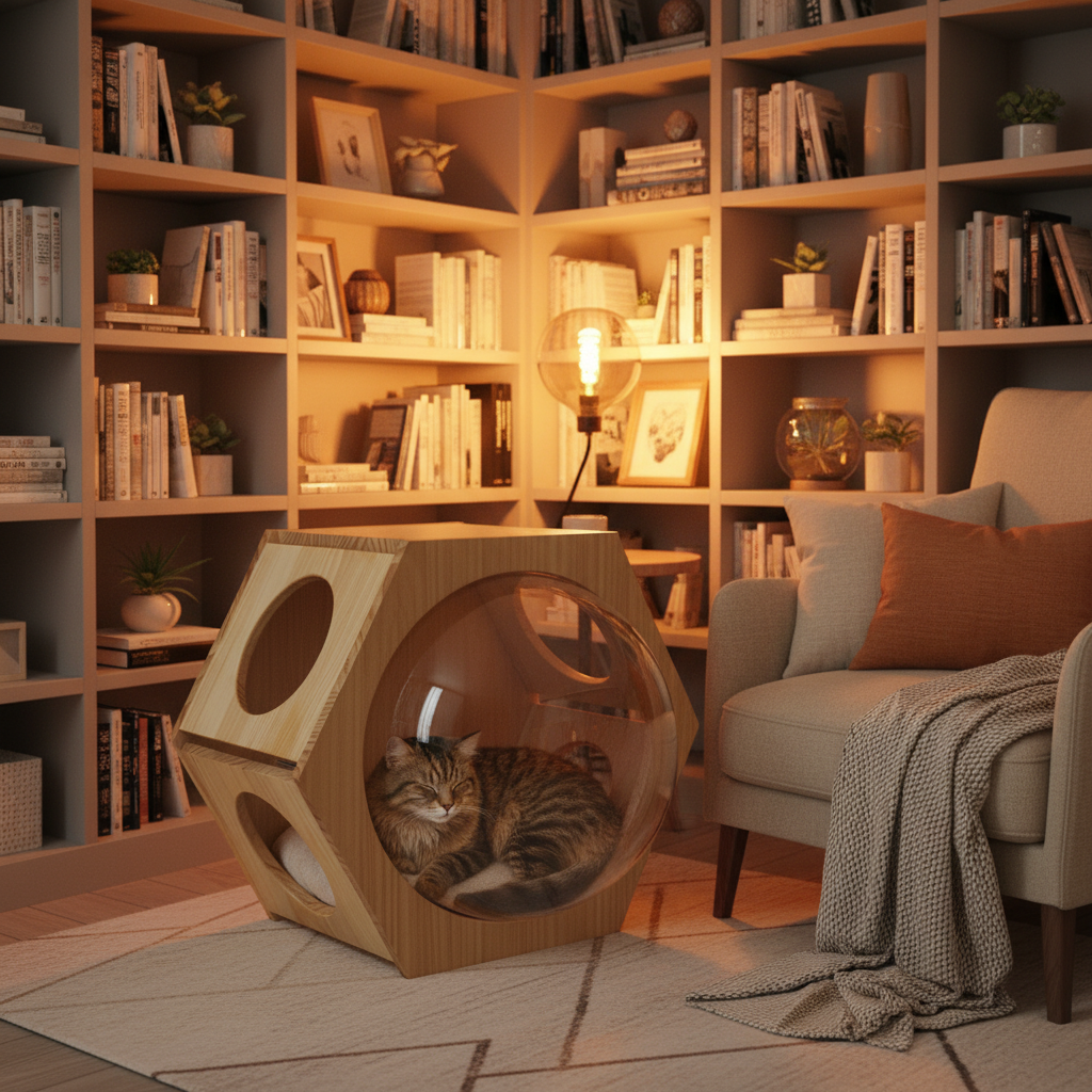 Cosmo Bubble Cat House - reading nook lifestyle